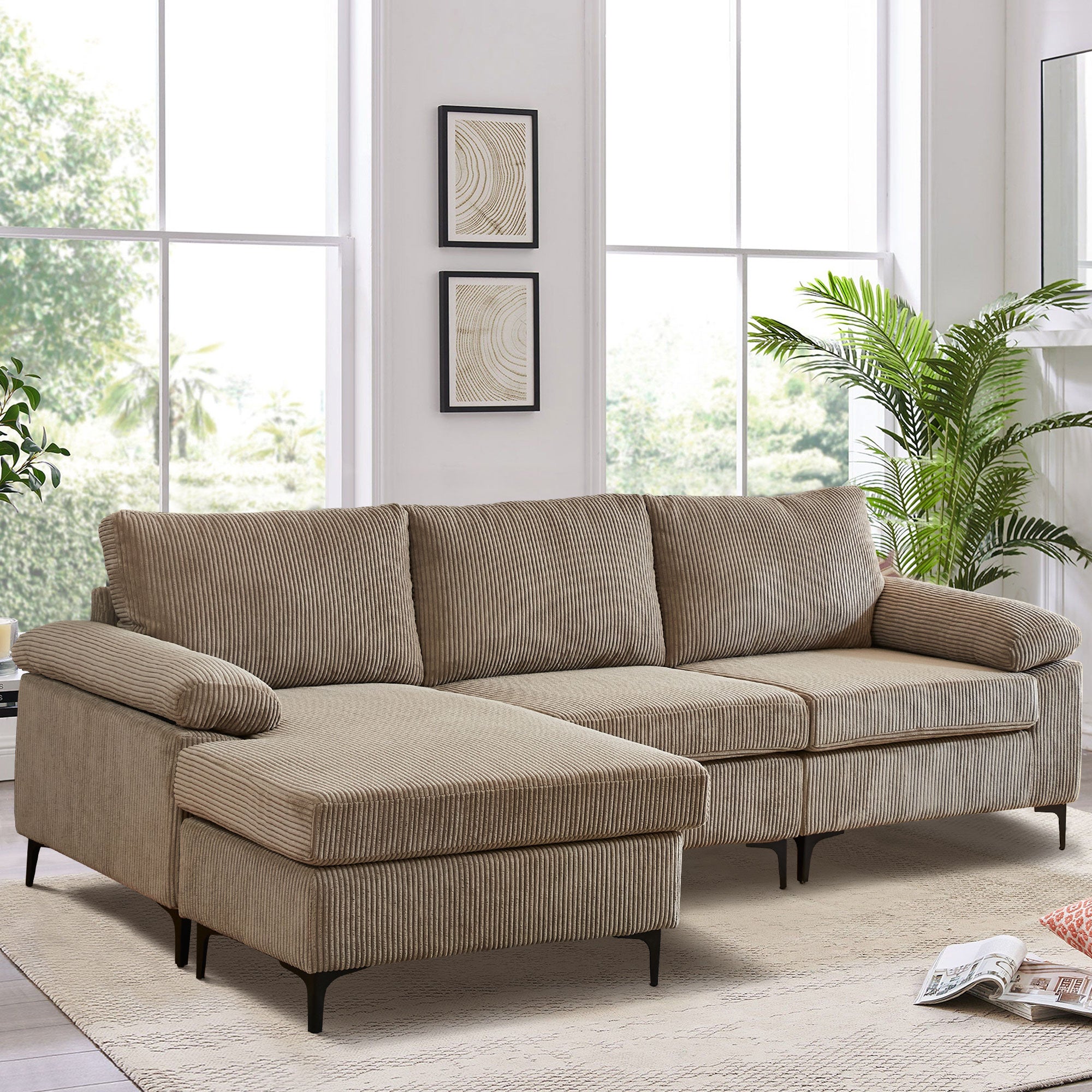 Xizzi-Furniture-MK-Chaise-Longue-Sofa-Camel-Jumbo-Wale-Corduroy