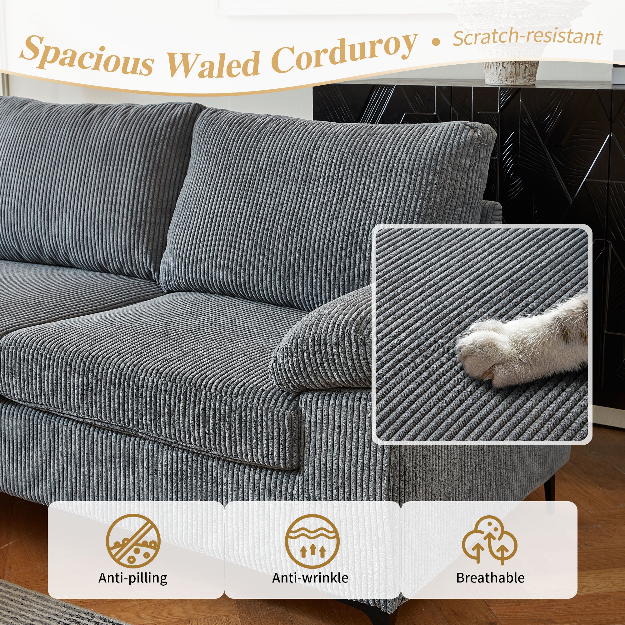 Xizzi-Furniture-MK-Chaise-Longue-Sofa-Grey-Jumbo-Wale-Corduroy