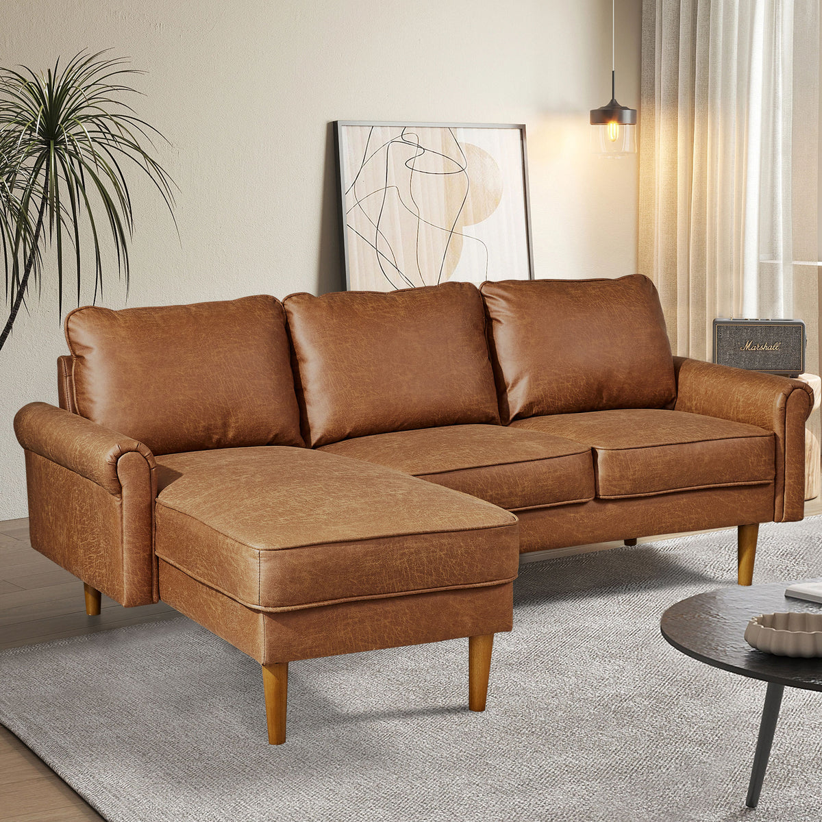 Xizzi-Furniture-TSG-Chaise-Longue-Sofas-Light-Brown-Suede-Left-Chaise