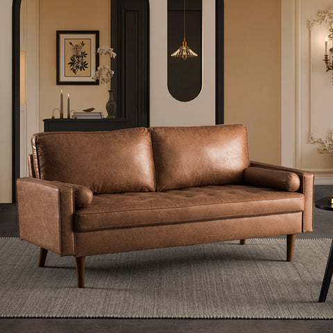 Xizzi-Furniture-YSL-Loveseat-Sofa-Light-Brown-Suede